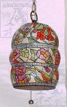 floral gourd lamp